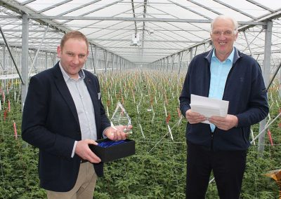 The Arie van den Berg Innovation award is given to a person or company that has a progressive idea for the logistics process in the greenhouse sector.