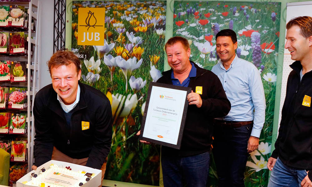 JUB Holland, winnaar van de Tuinbouw Ondernemersprijs 2017